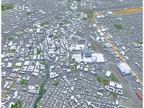 San antonio city texas 80km 3D-Modell