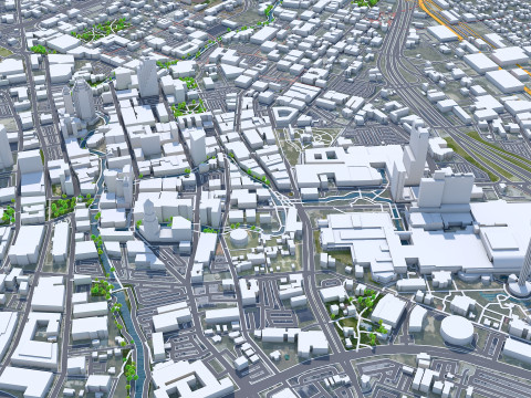 San antonio city texas 80km 3D-Modell