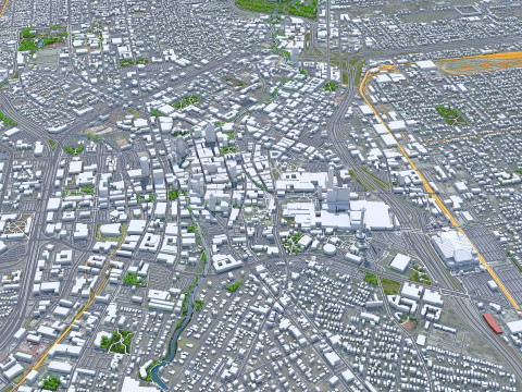 San antonio city texas 80km 3D-Modell