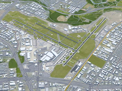 San antonio city texas 80km 3D-Modell
