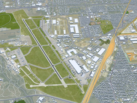 San antonio city texas 80km 3D-Modell