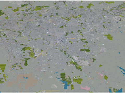 San antonio city texas 80km 3D-Modell