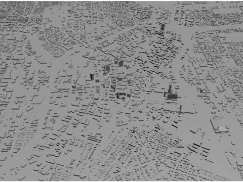 San antonio city texas 80km 3D-Modell