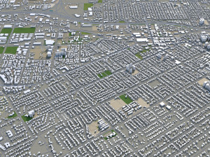 san bernardino city california usa 40km 3D-Modell