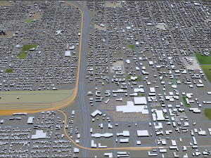 san bernardino city california usa 40km 3D-Modell