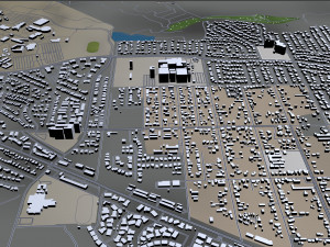 san bernardino city california usa 40km 3D-Modell