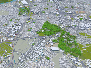 San juan city puerto rico 30km Modèle 3D