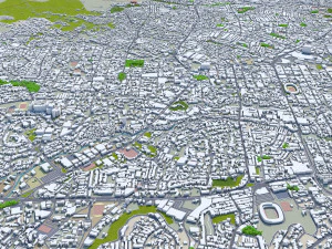 San salvador city el salvador 30km 3D Model