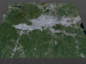 San salvador city el salvador 30km Modelo 3D