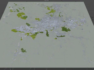 San salvador city el salvador 30km 3D Model