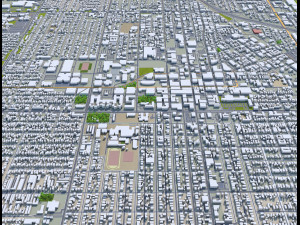 Santa ana city california usa 20km Modèle 3D