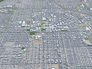 Santa ana city california usa 20km Modèle 3D