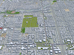 Santa ana city california usa 20km Modèle 3D
