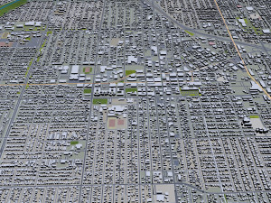 Santa ana city california usa 20km Modèle 3D