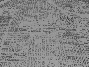 Santa ana city california usa 20km Modèle 3D
