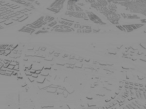 Santa clarita city california usa 40km 3D-Modell