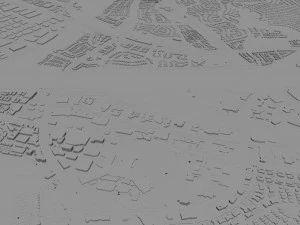 Santa clarita city california usa 40km 3D Model