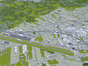 Santa cruz de tenerife city spain 30km Modelo 3D