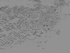 Santa cruz de tenerife city spain 30km Modelo 3D