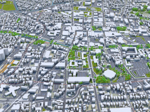 Santa fe city new mexico usa 50km Modelo 3D