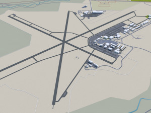 Santa fe city new mexico usa 50km Modelo 3D