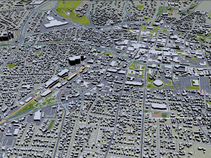 Santa fe city new mexico usa 50km Modelo 3D