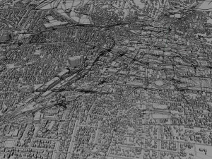 Santa fe city new mexico usa 50km Modelo 3D