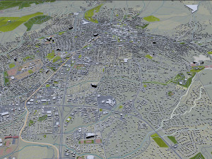 Santa fe city new mexico usa 50km Modelo 3D