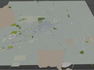 Santa fe city new mexico usa 50km Modelo 3D