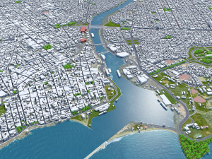 Santo domingo city dominican republic 30km 3D Model