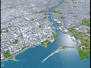 Santo domingo city dominican republic 30km 3D Model