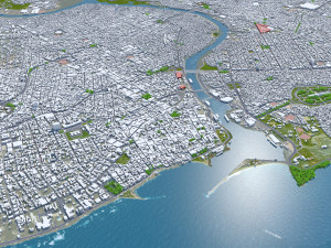 Santo domingo city dominican republic 30km 3D Model