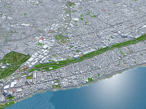 Santo domingo city dominican republic 30km 3D Model