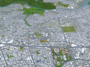 Santo domingo city dominican republic 30km 3D Model