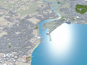 Santo domingo city dominican republic 30km 3D Model