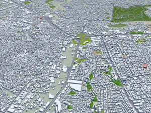Santo domingo city dominican republic 30km 3D Model