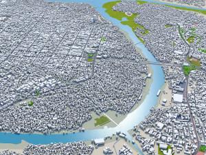 Santo domingo city dominican republic 30km 3D Model