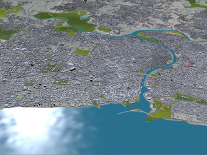 Santo domingo city dominican republic 30km 3D Model