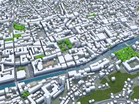 Sarajevo city bosnia and herzegovina 40km 3D 模型