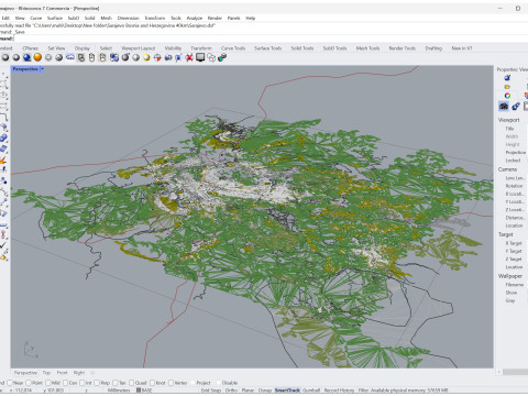 Sarajevo city bosnia and herzegovina 40km 3D 模型