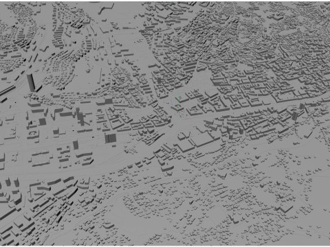 Sarajevo city bosnia and herzegovina 40km 3D 模型