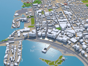 Sarasota city florida usa 30km Modelo 3D