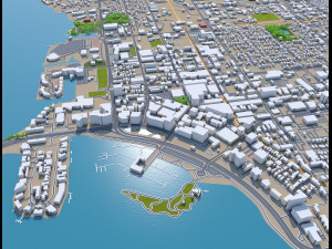 Sarasota city florida usa 30km Modelo 3D