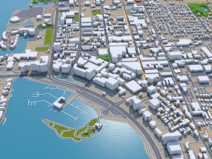 Sarasota city florida usa 30km Modelo 3D
