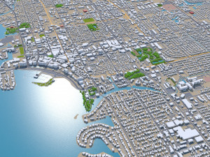 Sarasota city florida usa 30km Modelo 3D