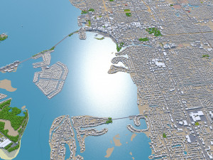 Sarasota city florida usa 30km Modelo 3D