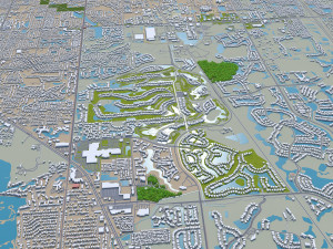 Sarasota city florida usa 30km Modelo 3D