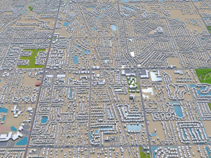 Sarasota city florida usa 30km Modelo 3D