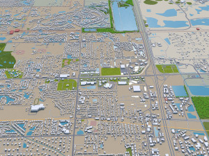 Sarasota city florida usa 30km Modelo 3D