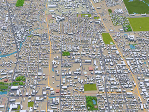 Sarasota city florida usa 30km Modelo 3D